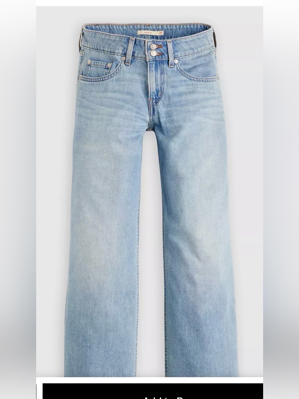 Levi's Superlow Light Blue Wide-Leg Women’s Jeans